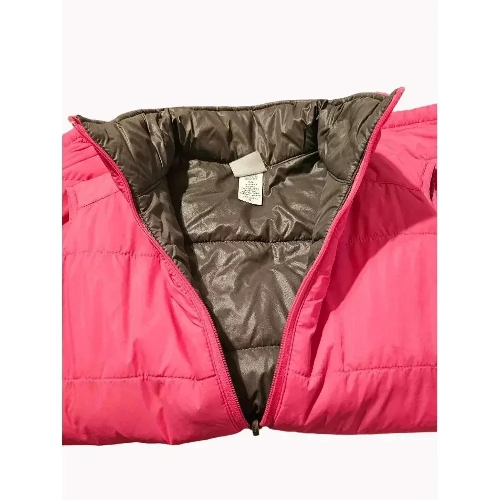 Champion Barbie Pink Puffer Vest Womens Size Small Full Zip